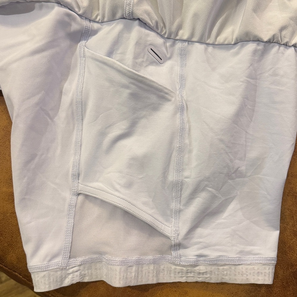 Lululemon Court Rival High Rise Skirt Sz 10 Long Pastel Blue Tennis Skort Golf - Picture 5 of 8